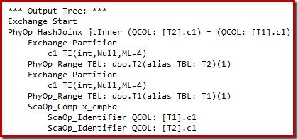 Trace flag 8607 output