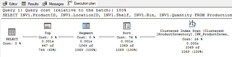 Segment Top execution plan