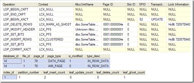 Both columns updated on a clustered table