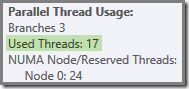 17 threads used