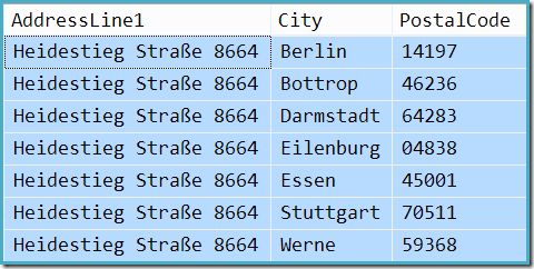 Query result