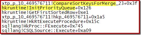 Merge sort priority queue