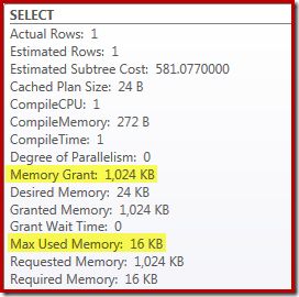 Root node properties with Top N Sort