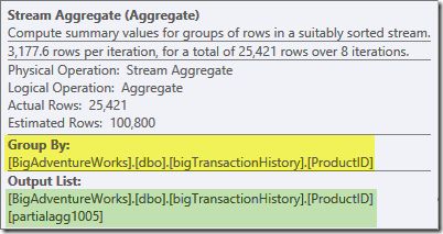 Partial Stream Aggregate Tooltip