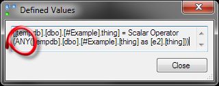 Defined values for the ROW_NUMBER query