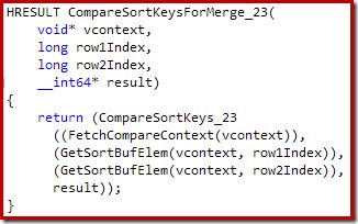 Native procedure C source