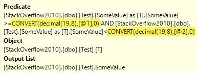 Conversion to column type