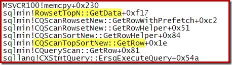 CQScanTopSortNew call stack
