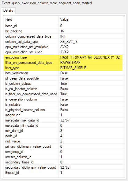 Filter on compressed data