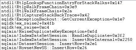 Capture Stack Back Trace