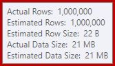 Hash input estimates